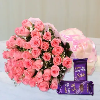 Sweet Pink Rose Surprise
