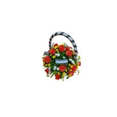 Charming flower basket