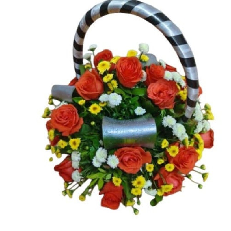 Charming flower basket