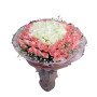 lovely pink & white roses bouquet