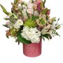 Elegant floral box with different flowers