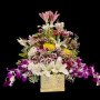 Purple & White orchid bouquet 