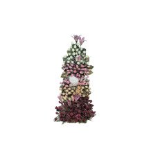 Mixed blossoming tree carnations bouquet 