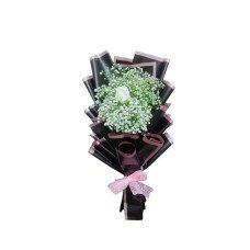 white Baby breath bouquet