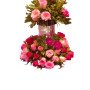 Mixed roses jar bouquet